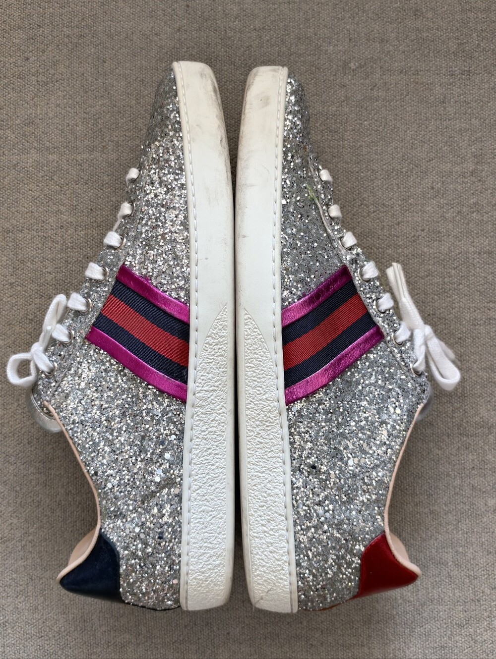 Gucci Glitter Ace Sneakers - Picture 5 of 10